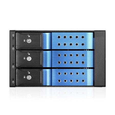 ISTARUSA Istarusa 2X5.25 To 3X3.5 12Gb/S Cage Blue BPN-DE230HD-BLUE